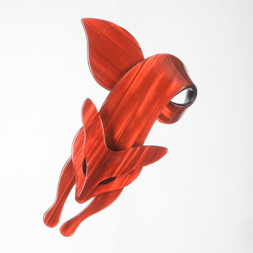 Lea stein fox pin
